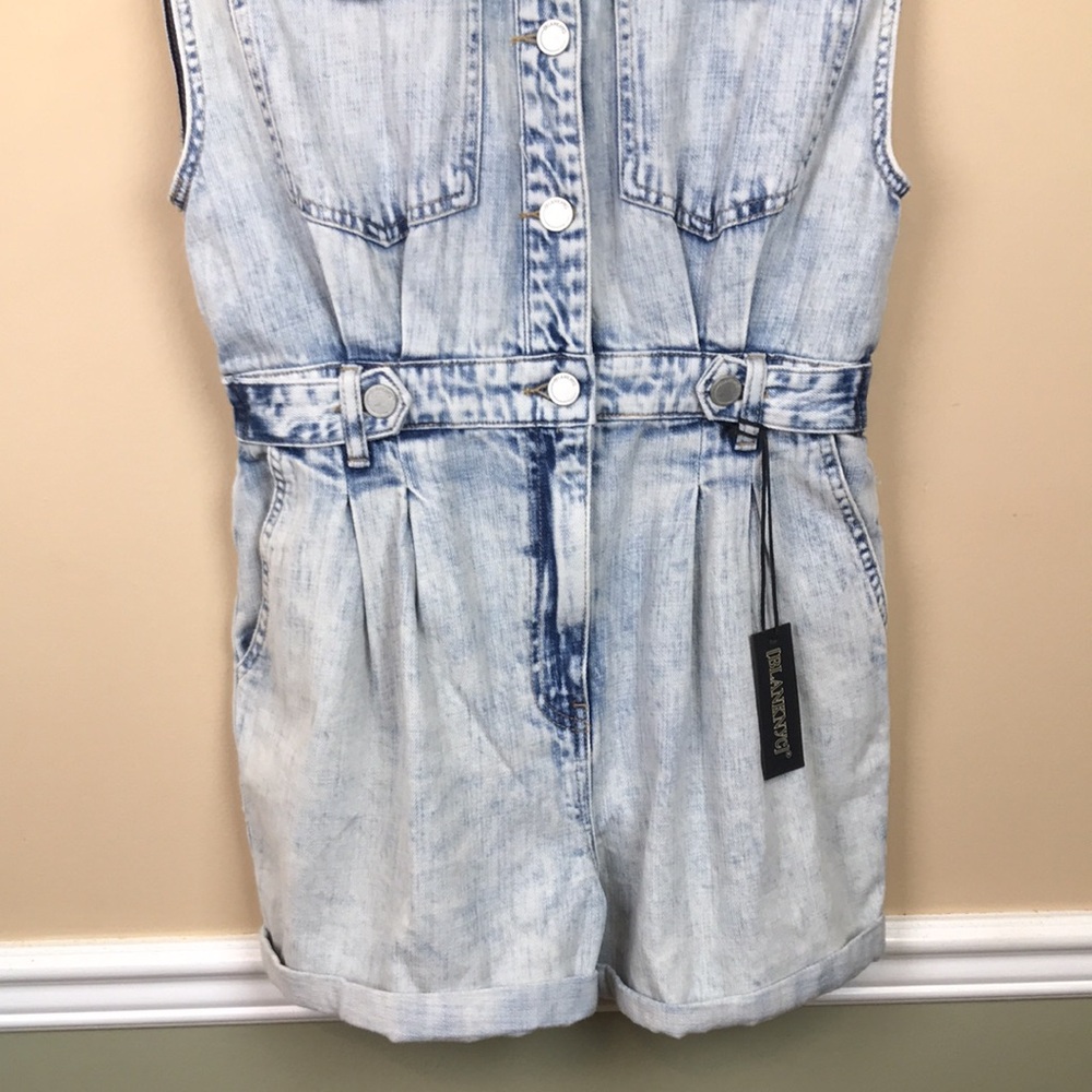 Blank NYC Light Blue Denim Romper - Picture 3 of 13